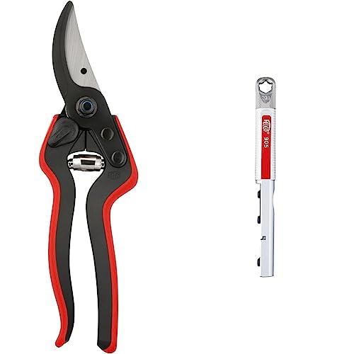 FELCO 160L Gartenschere (Schnitt-ø 25 mm & Multifunktionswerkzeug (zum Schärfen, Schleifen, Einstellen, für Gartenscheren, Schleifwerkzeug für Gartenwerkzeug) FELCO 905 von FELCO