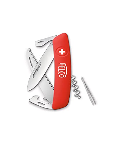 FELCO 505 Schweizer Taschenmesser, Klappmesser/Schnappmesser/Taschenwerkzeug mit 10 Funktionen, inkl. Korkenzieher und Säge, Robuste Klinge aus Edelstahl, Kratzfester Griff FELCO 505 Schweizer Taschenmesser, Klappmesser/Schnappmesser/Taschenwerkzeug mit 10 Funktionen, inkl. Korkenzieher und Säge, Robuste Klinge aus Edelstahl, Kratzfester Griff von FELCO