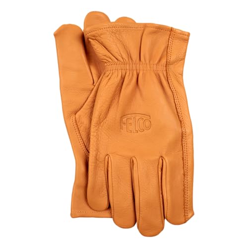 FELCO 703W Winterhandschuhe – Hochwertiges Leder, wasserdicht & isoliert mit 3M Thinsulate – Perfekter Schutz für Gartenarbeit & Outdoor-Einsätze (S) von FELCO
