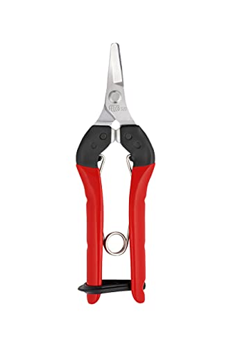 FELCO Ernte-/ Leseschere Nr. 320 (für Blumen, Obst- + Gemüsestiele, kompakte Schere mit Stahlgriffe, gebogene Klinge, für Rechtshänder + Linkshänder, Länge 154 mm) FELCO 320 von FELCO