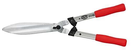 FELCO Heckenschere 250-57 (Länge 57 cm, Klingenlänge 25 cm, Griffe I-Beam Aluminium, Klingen mit Chrombeschichtung, Gartenschere, große Klingen, Fettschraube) von FELCO