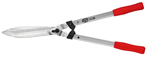 FELCO Heckenschere 250-63 (Länge 63 cm, Griffe I-Beam Aluminium, Klingen mit Chrombeschichtung, Gartenschere, große Klingen, Fettschraube) von FELCO