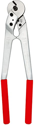 FELCO Zweihand-Kabelschere Nr. C16 (Schnittdurchmesser 16 mm, Drahtseilschere für Stahl, Griffe aus geschmiedetem Aluminium, Klinge gehärteter Stahl) FELCO C16 von FELCO