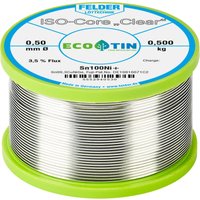 Felder Löttechnik - Felder ISO-Core 'Clear' Sn100Ni+ Lötzinn Spule Sn99,25Cu0,7Ni0,05 0.500 kg 0.5 mm von FELDER LÖTTECHNIK