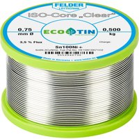 Felder Löttechnik - Felder ISO-Core 'Clear' Sn100Ni+ Lötzinn Spule Sn99,25Cu0,7Ni0,05 0.500 kg 0.75 mm von FELDER LÖTTECHNIK