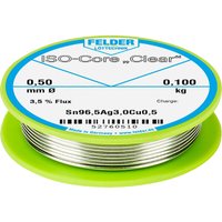 Felder Löttechnik - ISO-Core Clear SAC305 Lötzinn Spule Sn96,5Ag3Cu0,5 0.100 kg 0.5 mm von FELDER LÖTTECHNIK