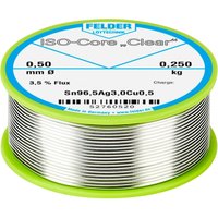 Felder Löttechnik - ISO-Core Clear SAC305 Lötzinn Spule Sn96,5Ag3Cu0,5 0.250 kg 0.5 mm von FELDER LÖTTECHNIK