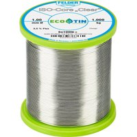 Felder Löttechnik - Felder ISO-Core 'Clear' Sn100Ni+ Lötzinn Spule Sn99,25Cu0,7Ni0,05 1.000 kg 1 mm von FELDER LÖTTECHNIK
