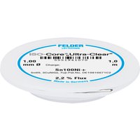 ISO-Core Ultra-Clear Sn100Ni+ Lötzinn, bleifrei Spule Sn99,25Cu0,7Ni0,05 1 mm - Felder Löttechnik von FELDER LÖTTECHNIK