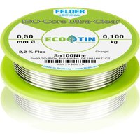 ISO-Core Ultra-Clear Sn100Ni+ Lötzinn, bleifrei Spule Sn99,3CuNiG 0.100 kg 0.5 - Felder Löttechnik von FELDER LÖTTECHNIK