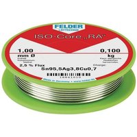 Felder - Lötdraht ISO-Core® ra 1 mm 100 g Sn95,5Ag3,8Cu0,7 von FELDER