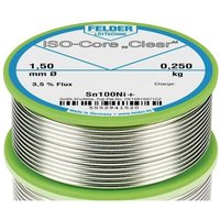 Felder - Lötdraht ISO-Core® Clear 1,5 mm 250 g Sn100Ni+ von FELDER