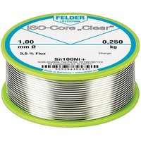 Lötdraht ISO-Core® Clear 1 mm 250 g Sn100Ni+ - Felder von FELDER