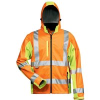 Elysee - hoss Warnschutz-Softshelljacke ® Orange / Gelb, en iso 20471/3 Gr.S von Elysee