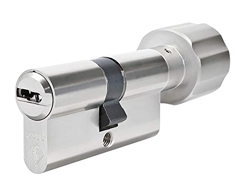 ABUS Bravus.2000 Knaufzylinder 30/30K inkl. 5 Schlüssel - Wendeschlüssel-Sicherheitszylinder - Sicherungskarte - Patentschutz bis 2030 (K=Knaufseite) von FELGNER