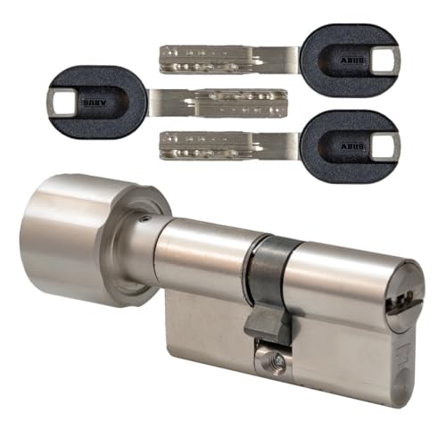 ABUS Bravus.3500 MX Magnet Knaufzylinder 30/35K | 3 Farbkappenschlüssel | Wendeschlüssel-Sicherheitszylinder | Sicherungskarte | Modulbauweise | Patentschutz bis 2038 | verschiedenschließend von FELGNER