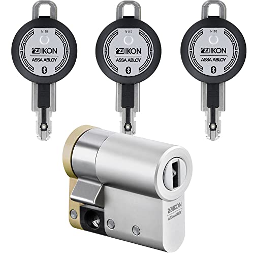 ASSA ABLOY CLIQ Go Starter-Set mit elektronischem Halbzylinder 30A/I10, 3 Bluetooth-Nutzerschlüssel, Sicherungskarte - Modulbauweise von FELGNER