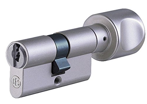 CES UDM Knaufzylinder 27/27K inkl. 5 Schlüssel - Sicherheitszylinder - inkl. Sicherungskarte - verschiedenschließend (K=Knaufseite) von FELGNER