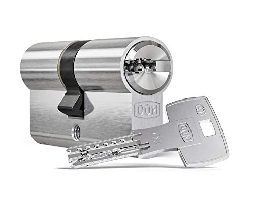 DOM ix Twido® Doppelzylinder mit Not- und Gefahrenfunktion 35/30 inkl. 5 Schlüssel - Sicherheits-Türzylinder - Sicherungskarte - Wendeschlüssel mit hohem Kopierschutz (Einzelschließung) von FELGNER