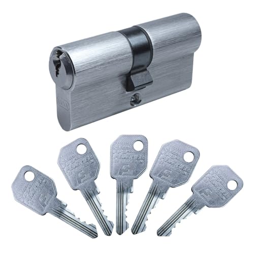 EVVA FPS Doppelzylinder 27/36 | Schließzylinder Profil-Zylinder mit Bohrschutz | Not- und Gefahrenfunktion | Marken-Qualität | Patentschutz bis 2041 | inkl. 5 Schlüssel und Sicherungskarte von FELGNER