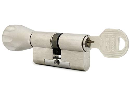 EVVA ICS Knaufzylinder 36/41K inkl. 5 Schlüssel- Hochsicherheitszylinder - Sicherungskarte - Wendeschlüssel - verschiedenschließend (K=Knaufseite) von FELGNER