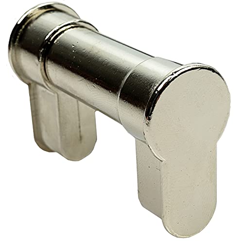 FELGNER UniBlind Blindzylinder | Schlüsselloch Abdeckung Schloss Schließzylinder für Türschloss - individuell verstellbar - 50 mm bis 76 mm Länge - vernickelt FELGNER UniBlind Blindzylinder | Schlüsselloch Abdeckung Schloss Schließzylinder für Türschloss - individuell verstellbar - 50 mm bis 76 mm Länge - vernickelt von FELGNER