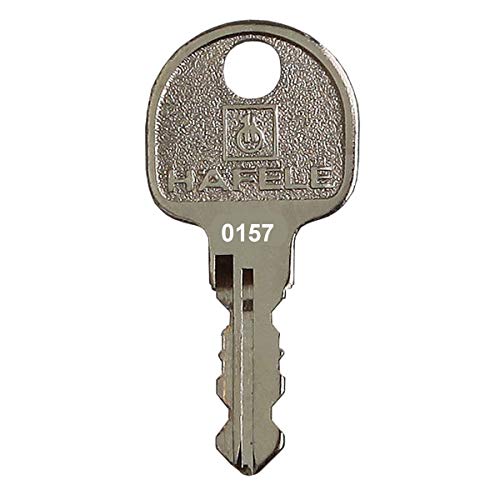 HÄFELE Ersatzschlüssel 0001 bis 0500 - für Häfele Hebelzylinder, Möbelschlösser, Spindschlösser etc. - Nachschlüssel, Zusatzschlüssel - Schließung 0014 von FELGNER