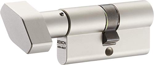 IKON RW6 Knaufzylinder 45/45K inkl. 5 Schlüssel - Wendeschlüssel-Sicherheitszylinder - Sicherungskarte - Patentschutz bis 2036 (K=Knaufseite) - Einzelschließung von FELGNER