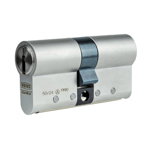 KESO 8000 Omega² 81.A16 Doppelzylinder 30/40 mm | Modularer Schließzylinder Profilzylinder | Aktiv-Kopierschutz Not- und Gefahrenfunktion/Prioritätsfunktion | Sicherungskarte + 5 Schlüssel von FELGNER