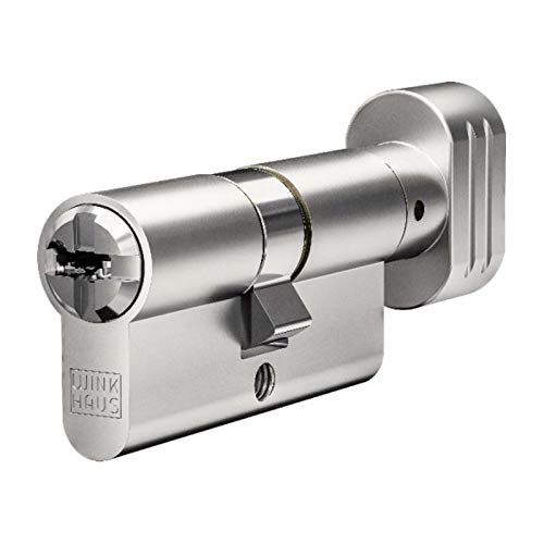 WINKHAUS N-Tra Knaufzylinder 30/35K inkl. 5 Schlüssel - Wendeschlüssel-Sicherheitszylinder - Sicherungskarte - Patentschutz bis 2029 (K=Knaufseite) (Gleichschließung) von FELGNER