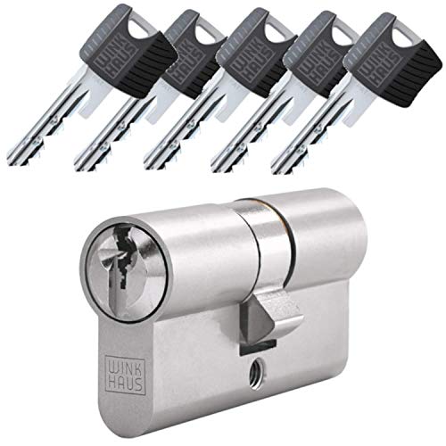 WINKHAUS keyTec RPE Doppelzylinder 60-65 mm | Profilzylinder Schließzylinder mit Not- und Gefahrenfunktion Aufbohrschutz Pickingschutz | Patentschutz | inkl. 5 Schlüssel & Sicherungskarte von FELGNER