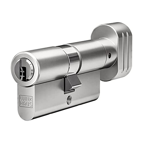 Winkhaus keyTec X-tra Knaufzylinder 30-35K | Profilzylinder mit Knauf Schließzylinder Türzylinder mit Bohrschutz und Ziehschutz | Patentschutz | inkl. 5 Schlüssel & Sicherungskarte | Einzelschließung von FELGNER