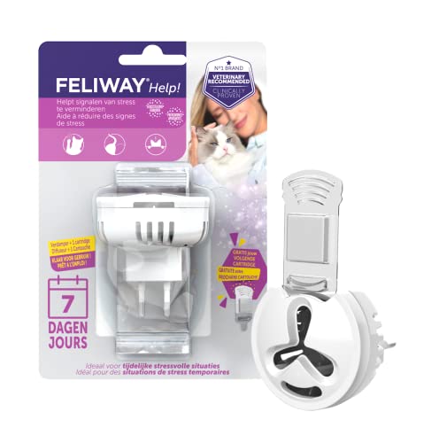 FELIWAY® Hilfe! 1 Verdampfer + 1 Patrone (7Tage) - Ideal für Ihre Katze bei vorübergehend stressigen Situationen von FELIWAY