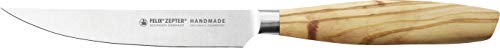 Felix SOLINGEN 974611F Size S Olive Steakmesser – 11cm Klingen-Stahl Schneide - Olivenholzgriff - Made in Germany von FELIX SOLINGEN GERMANY