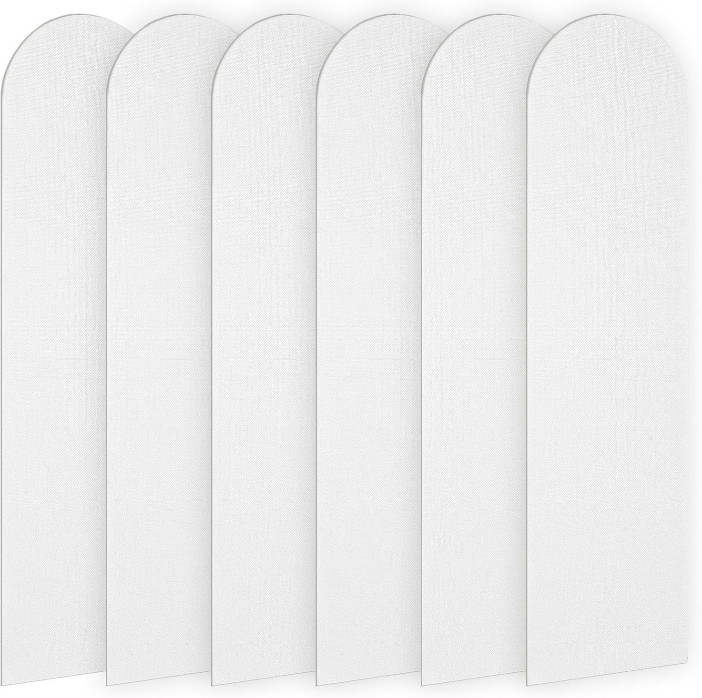 FELIXLEO 3D Wandpaneel 3D Wandpaneele, 6 Stück 60x15cm XPE Schaum Wandpolsterung, weiß, (1-tlg) von FELIXLEO