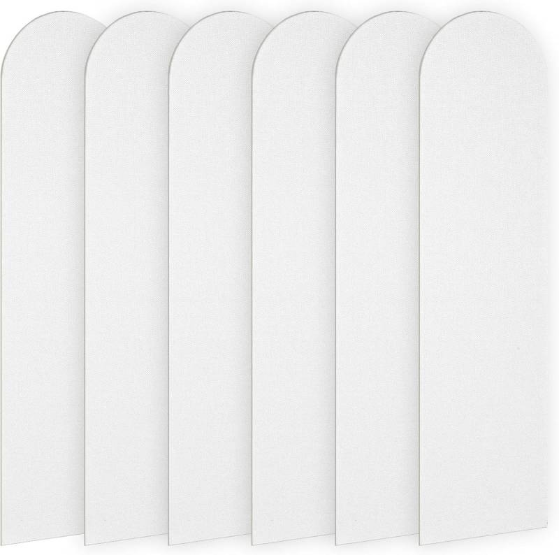 FELIXLEO 3D Wandpaneel 3D Wandpaneele, 6 Stück 60x15cm XPE Schaum Wandpolsterung, weiß, (1-tlg) von FELIXLEO