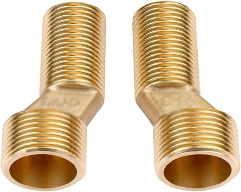 FELIXLEO Ablaufgarnitur Duscharmatur Adapter S Anschluss 40mm 2 Stück Verstellbar Messing (1-St) von FELIXLEO