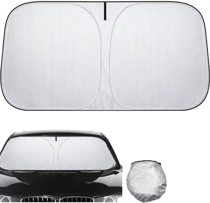 FELIXLEO Autosonnenschutz Faltbarer Sonnenschutz Auto UV Schutz Frontscheibe 140x70 cm, (1-St) von FELIXLEO