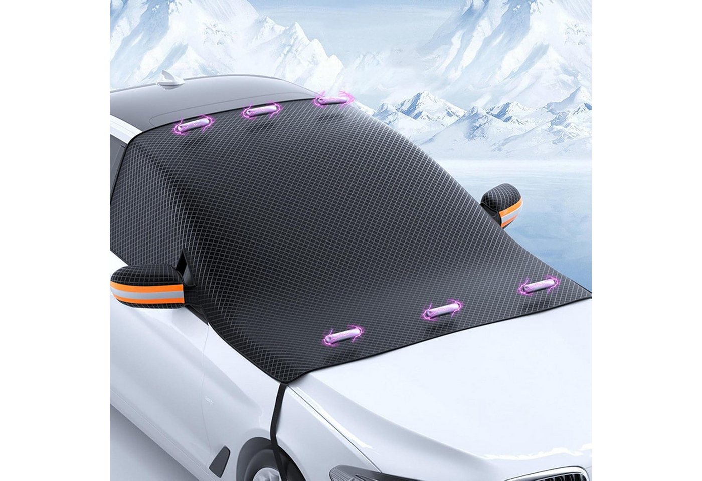 FELIXLEO Autosonnenschutz Windschutzscheibenabdeckung Winter Auto Frostschutz Schnee Eis, (1-St) von FELIXLEO
