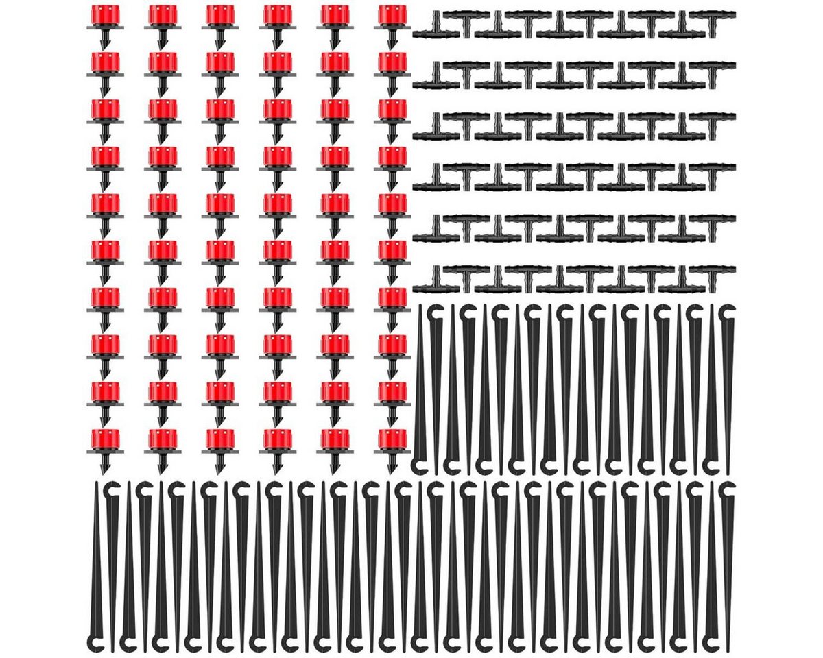 FELIXLEO Bewässerungssystem Bewässerung Tropfset 180 Stück Garten Tropfer Verbinder Halter, (1-tlg) von FELIXLEO
