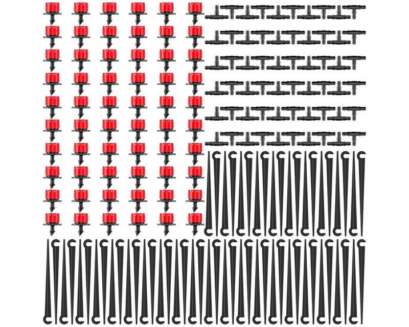 FELIXLEO Bewässerungssystem Bewässerung Tropfset 180 Stück Garten Tropfer Verbinder Halter, (1-tlg) von FELIXLEO