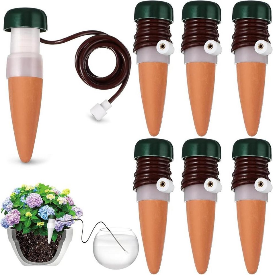 FELIXLEO Bewässerungssystem Wasserspender 6 Stück Automatisches Bewässerungssystem Zimmerpflanzen, (1-tlg) von FELIXLEO
