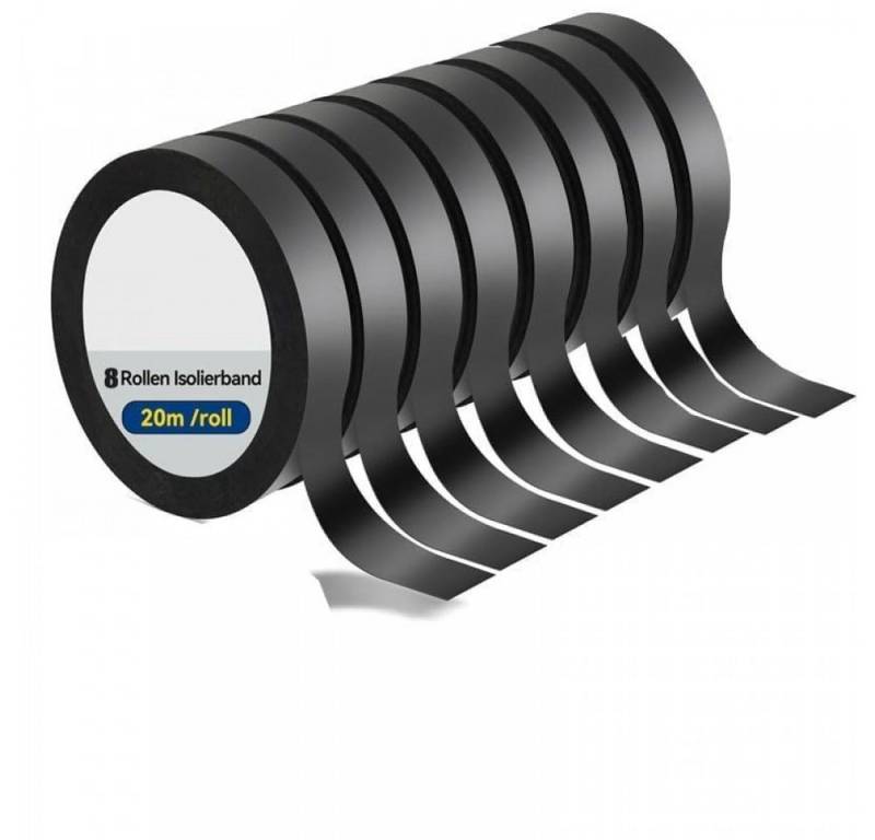 FELIXLEO Dampfsperrklebeband 8x20m Isolierband Schwarz Selbstklebend Wasserdichtes (16mm) (1-St) von FELIXLEO