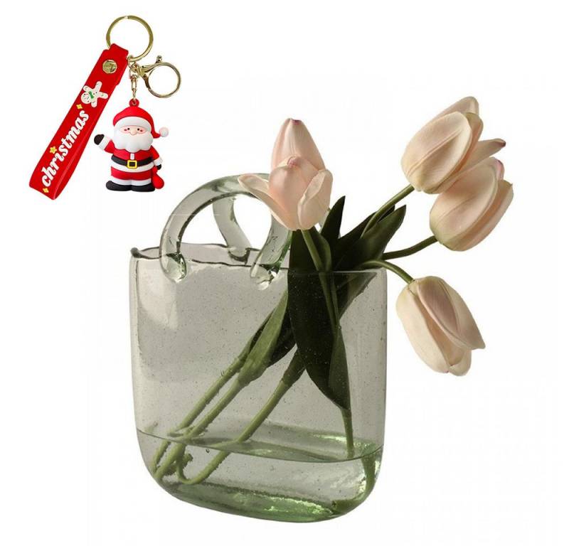 FELIXLEO Dekovase Glas Blumenvase Glasvasen Kreative Dekorative Weihnachtsgeschenk (1 St) von FELIXLEO