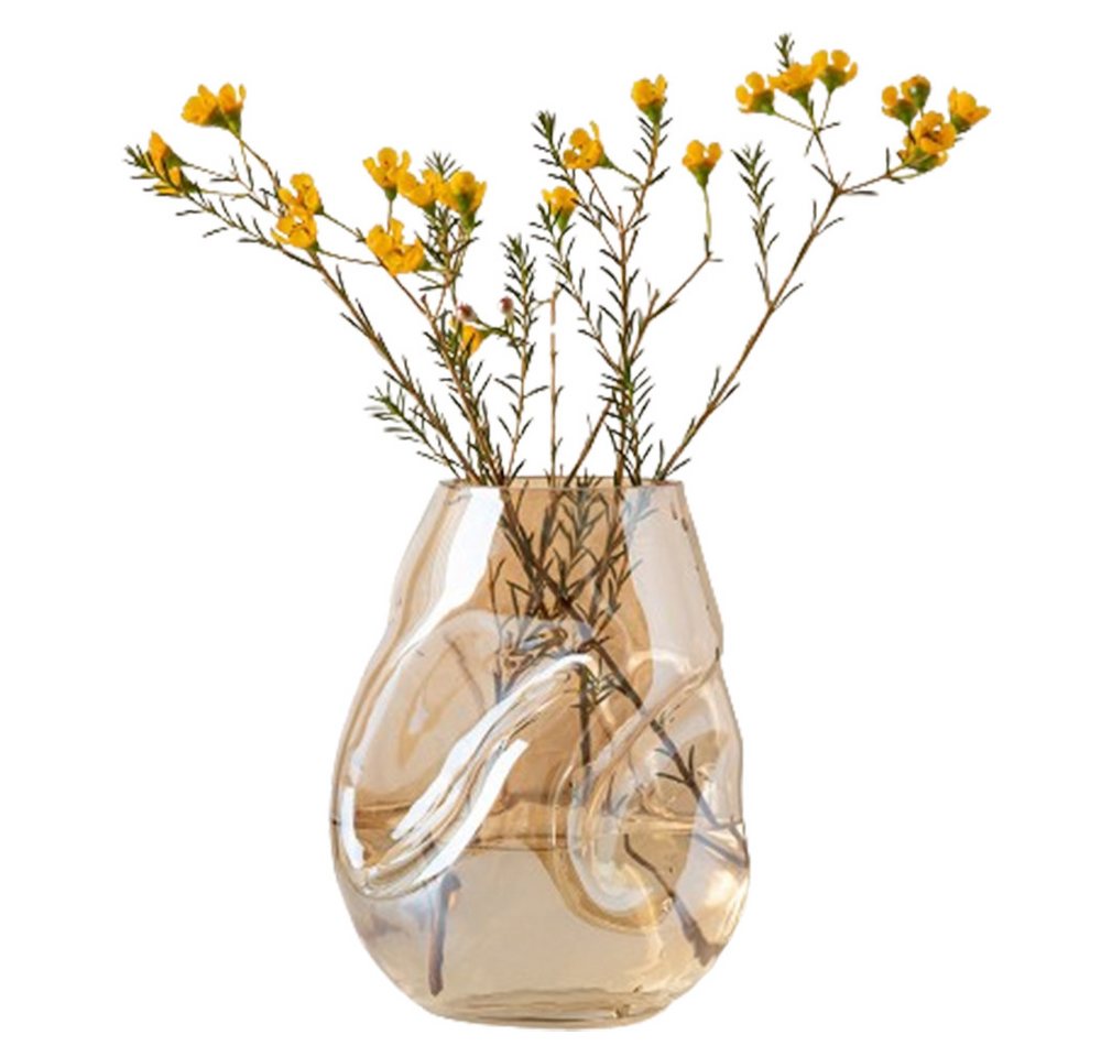FELIXLEO Dekovase Glas Blumenvase Moderne minimalistische Flower Arrangement Dekoration (1 St) von FELIXLEO