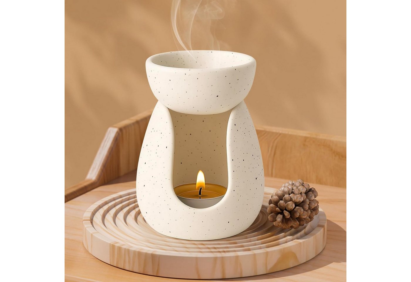 FELIXLEO Duftkerze Wachsschmelzbrenner Duftlampe für ätherische Öle, Duftdiffusor (1-tlg) von FELIXLEO