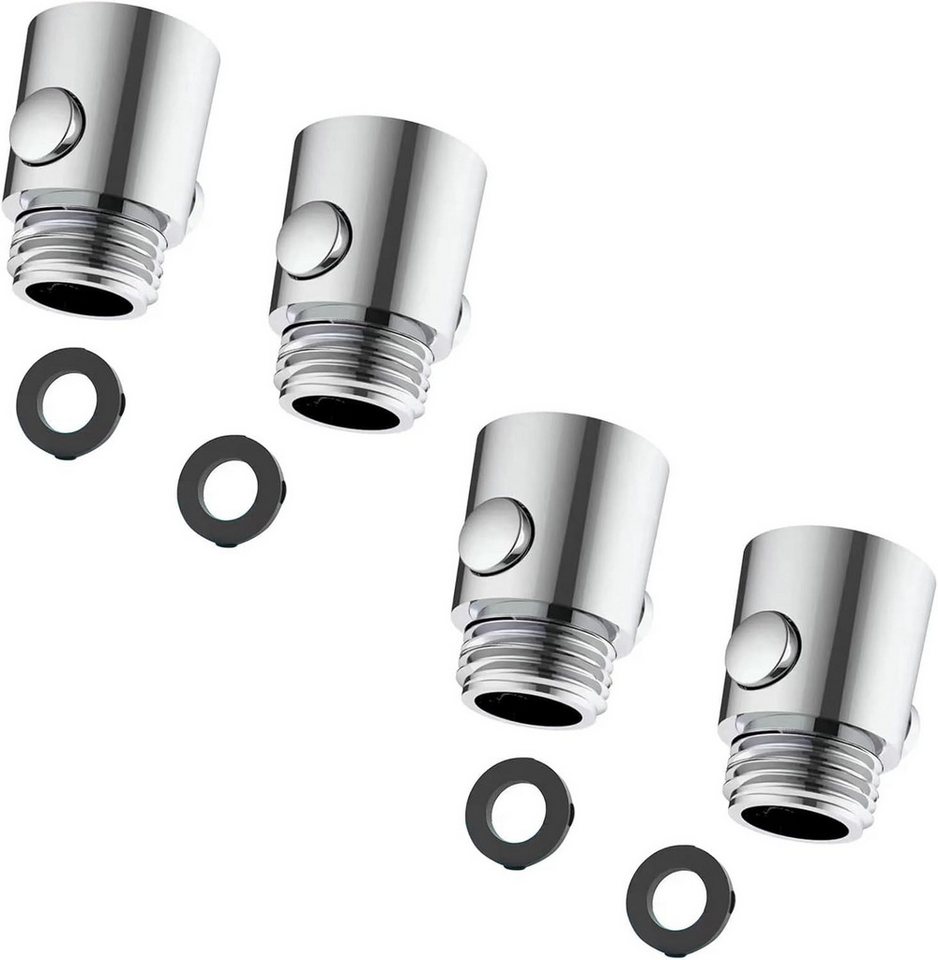 FELIXLEO Duscharmatur 4er Dusch Absperrventil Wasserstop Durchflussbegrenzer für Handbrause (1-St) von FELIXLEO