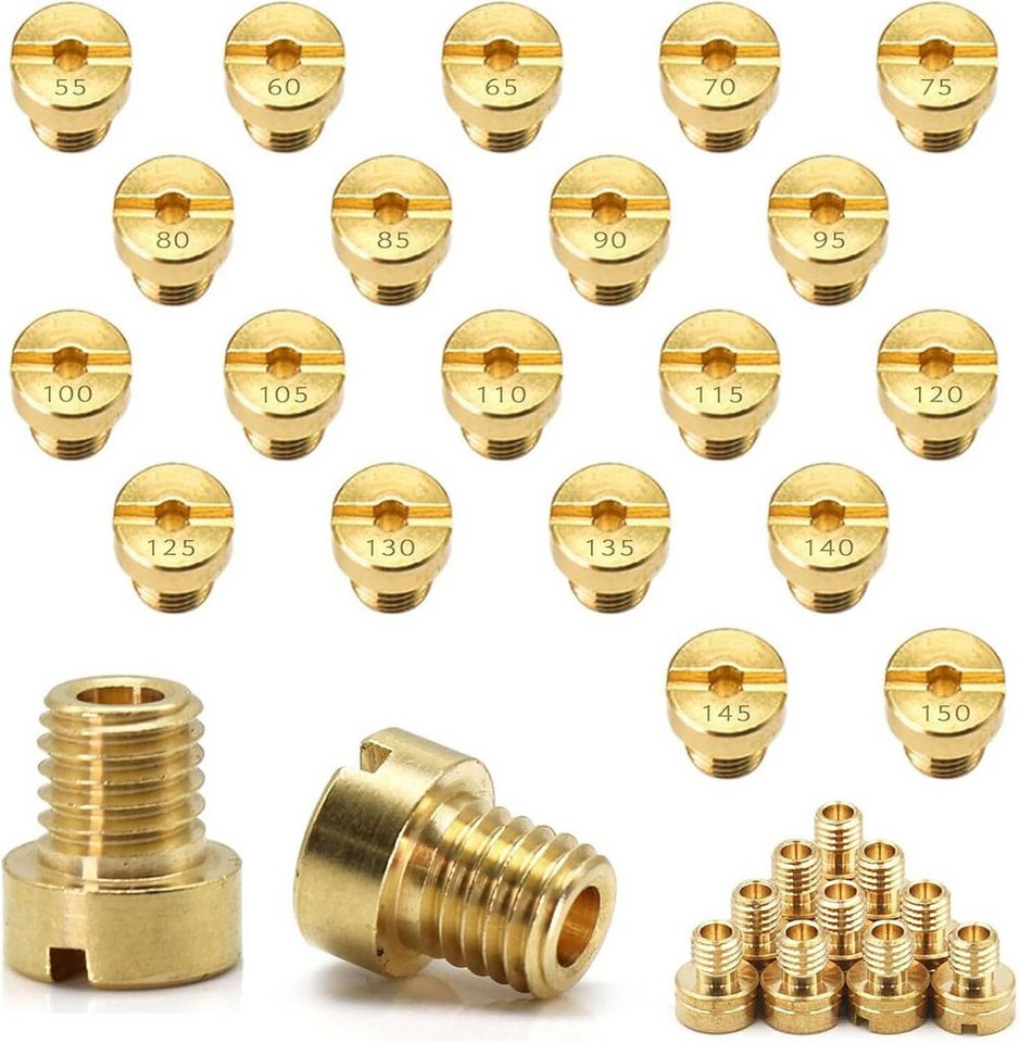 FELIXLEO Elektrowerkzeug-Set Vergaser Düsen Set 25 Stück Hauptdüsen 55-115 Roller Motorrad Motor, 1-tlg. FELIXLEO Elektrowerkzeug-Set Vergaser Düsen Set 25 Stück Hauptdüsen 55-115 Roller Motorrad Motor, 1-tlg. von FELIXLEO