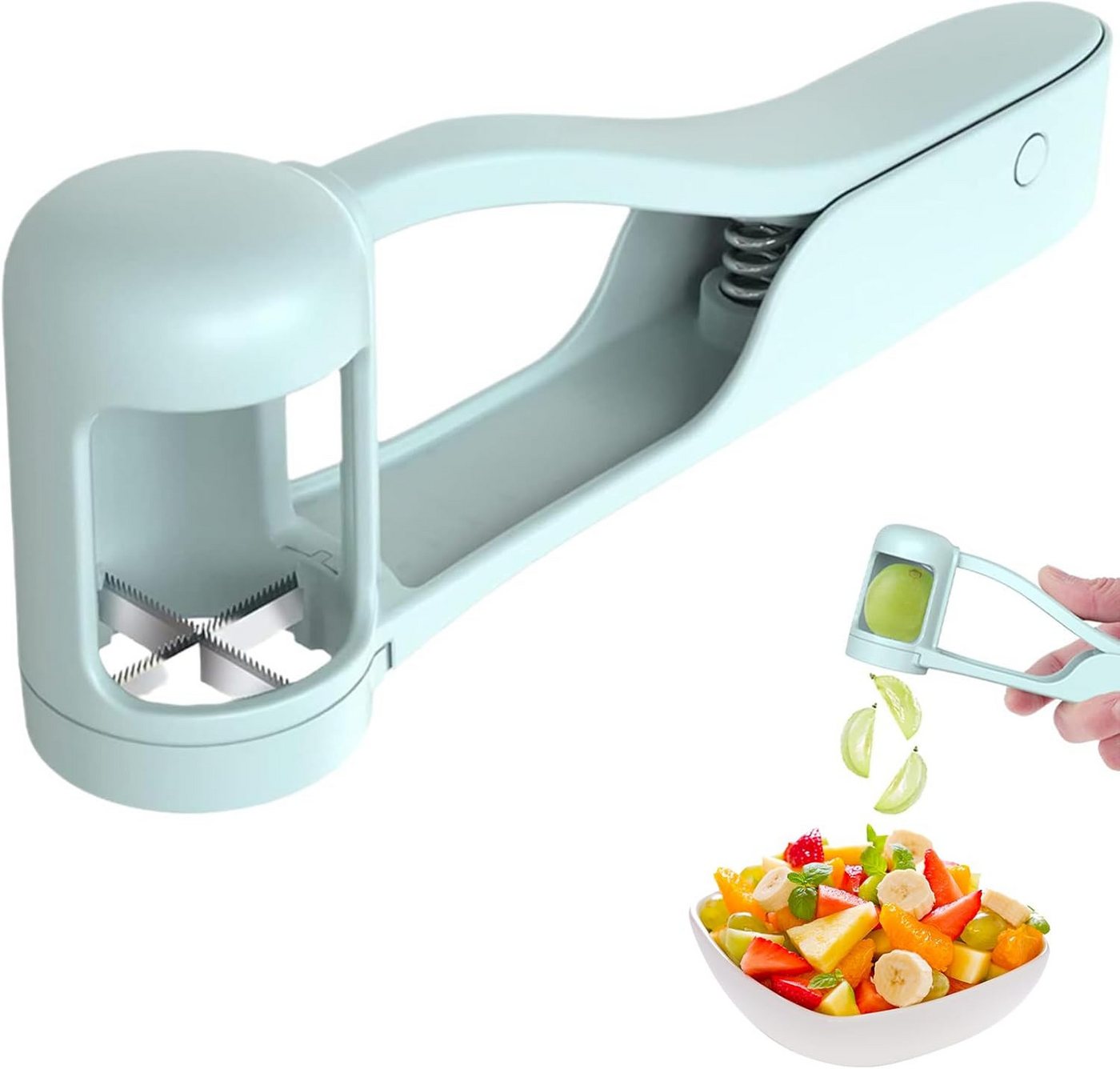 FELIXLEO Entkerner Traubenschneider Kirschtomaten Schneider Obst Viertel Baby Küche, (1-tlg) von FELIXLEO