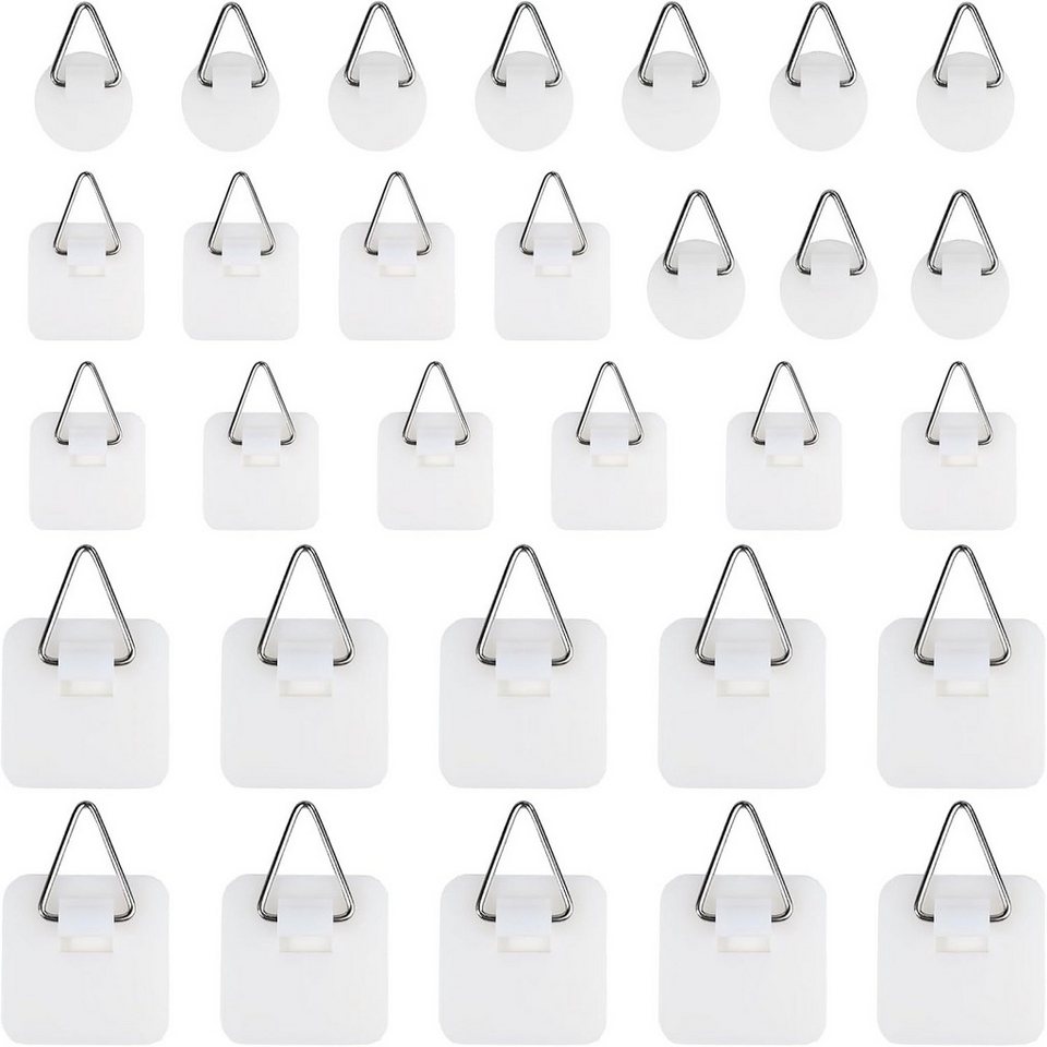 FELIXLEO Fotohalter 30 Stück Bildaufhänger Selbstklebend Haken für Bilderrahmen Poster, (1 St) von FELIXLEO